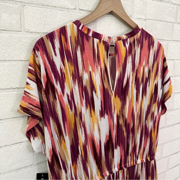 DONNA MORGAN Stitch Fix Rowane Raspberry Tiered Dress - Picture 7 of 13